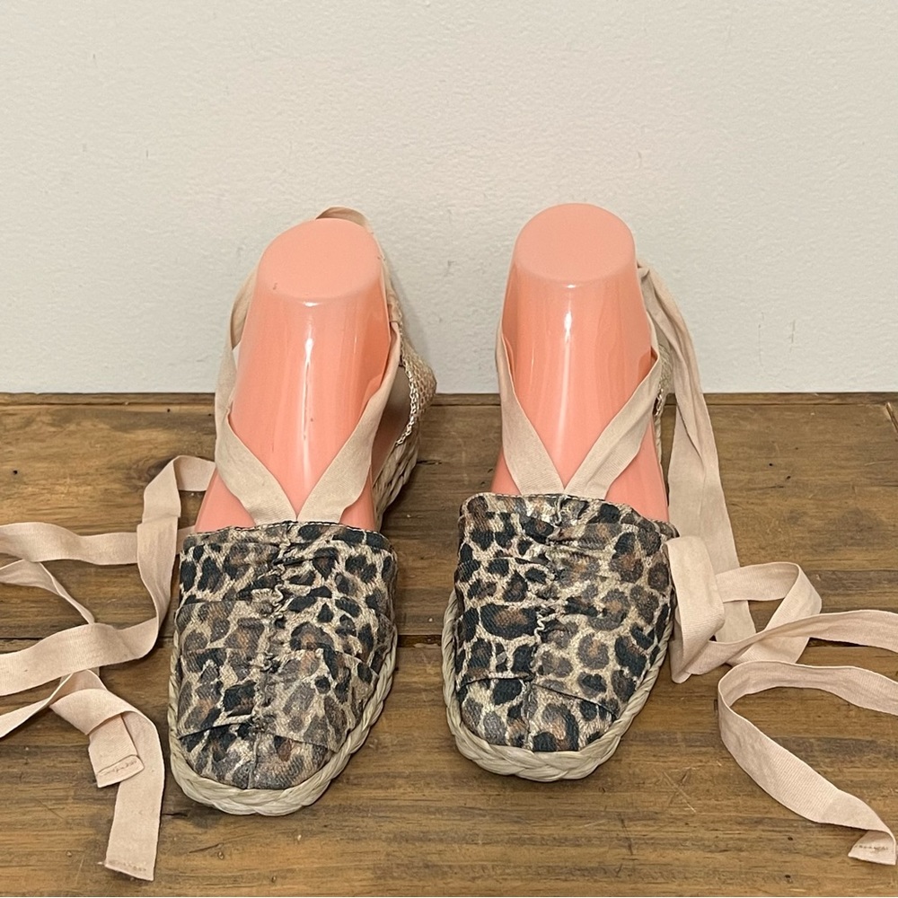Stuart Weitzman Animal Print Espadrilles Chic Boho